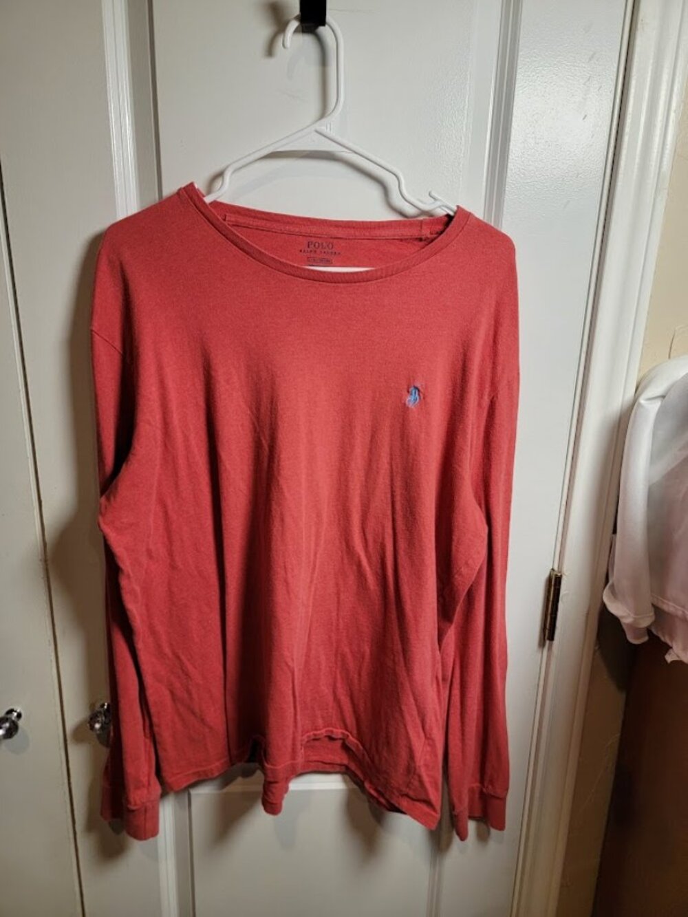 Polo Ralph Lauren Men’s Long Sleeve Shirt Large Red Embroidered Pony